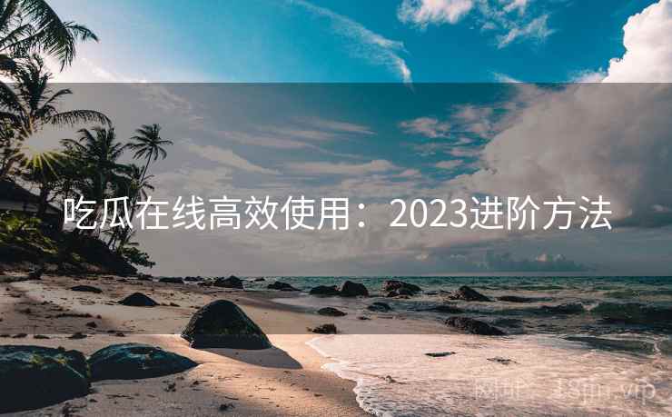 吃瓜在线高效使用：2023进阶方法