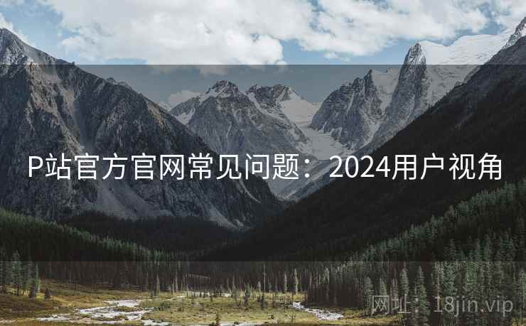 P站官方官网常见问题:2024用户视角 P站官方官网常见问题:2024用户视角